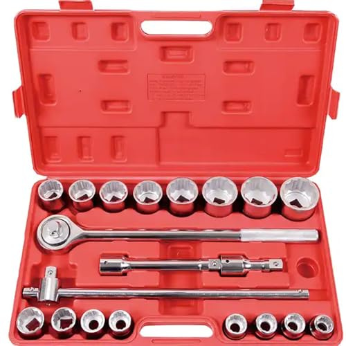 sio Orozco Juego Llaves de Vaso y Carraca 3/4″ 12 Puntas 14 Herramientas en Estuche