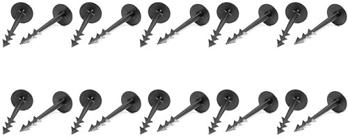 Garden Pegs - Pack of 20 GroundPEG 5 Ground Pegs for Securing Landscape Fabric, Ground Stakes Anchors for Fixing Weed Control Fabric Membrane, Ground Sheet Cover - Strong and Secure Hold