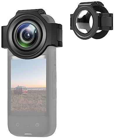 PULUZ Objektivschutz Schutzhülle für Insta360 X3, Optischer Glas-Objektivschutz für insta360 x3 Zubehör-Wasserdicht und Kratzfest