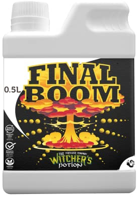FINAL BOOM - Witcher's Potion Cannaboom (500ml) – Finalizador Mineral Profesional | Compactador de Cogollos Duros y Pesados | Potasio Asimilable + Silicio Activo para todo tipo de cultivo