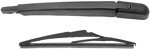 WouND Hinterer Scheibenwischerarm Und Blatt Set Passt für Dacia Sandero Mk2 2012-2017 12 Scheibenwischer Hinten Ersatz