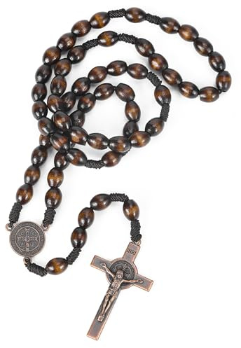 JUXINGDAZYF Rosenkranz Perlen, Metall, Holz, Kein Edelstein