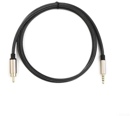 Hasaller Câble audio stéréo coaxial numérique 3,5 mm vers prise mâle SPDIF pour RCA vers mâle 3,5 mm (1 m)