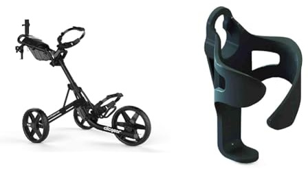 Clicgear Unisex 4.0 4 0 Trolley Black, Black, One Size UK Golf Trolley Cup Holder XL, Black