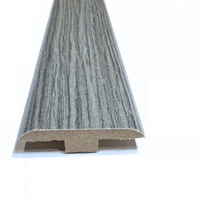 Texas Grey Oak Laminate & Wood Flooring Section Transition Bar MDF Threshold Strip T Bar Profile Door Strip Moulding Oak Trim (1, 900mm (2ft 9))