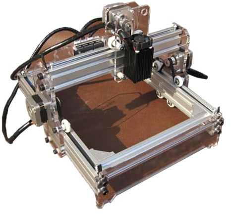 czyuRachel Laser Graviermaschine, 500mw 3 Achsen Cnc Laser Engraving Machine Cutter X-Achsen- Und Dualen Y-Achsen-Einstellungen 0,1 Mm Graviergenauigkeit Für Holz, Kunststoff, Papier