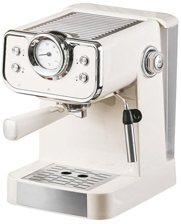 Espresso Maker With Milk Frother Steamer Wand For Cappuccino - 1.5L Removable Water Tank, Automatic Milk Frother, Semi-Automatic Steam Coffee Machine For Home In