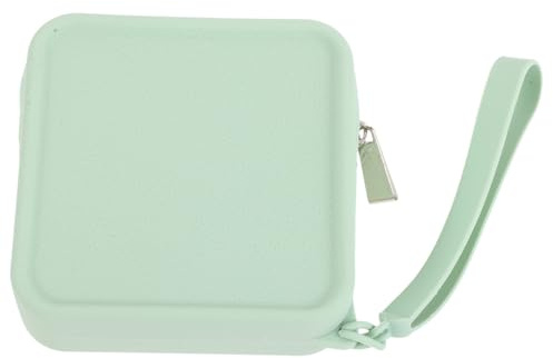 FRCOLOR Silicone Sanitary Pad Storage Bag, Portable Compact Pouch for Menstrual Products, Lightweight Organiser for Travel, Reusable Feminine Care Case