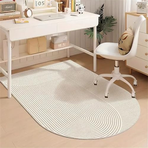 Modern Mode Bodenschutzmatte Bürostuhl, Highdi Bürostuhl Unterlage Kratzfest rutschfest, Halbrund Bodenmatte Stuhlunterlage, für Parkett Hartböden Bürostuhlunterlage (Halbkreis,100x120cm)