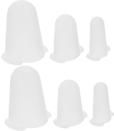 Mikinona 6 piezas Protector de Boquillas para Repostería de Pequeño Mediano y Grande Resistente Altas Temperaturas para Decorar Cupcakes y Pasteles Funda Protectora para Manga Pastelera