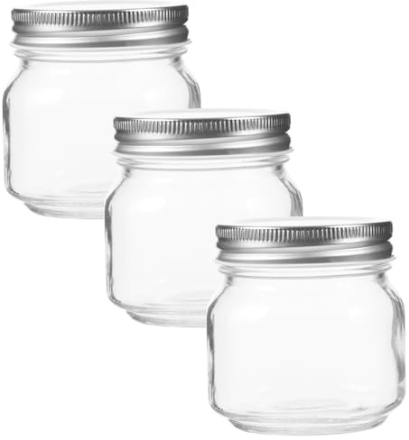 ZUNOXAZ 3 piezas Tarros Herméticos Transparentes con Tapa para Miel y Mermelada Dispensador para Cocina Hogar Restaurante Fiesta