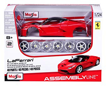 Maisto 39129 1:24 Scale Building Kit LaFerrari Model Car (Red/Black)