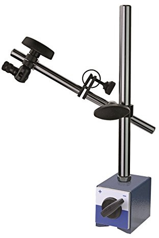 CNC QUALITÄT Messstativ - Magnetständer mit Magnetfuß für Messuhr mit 8 mm Aufnahme - Prismenfuß Magnetkraft 60 kg