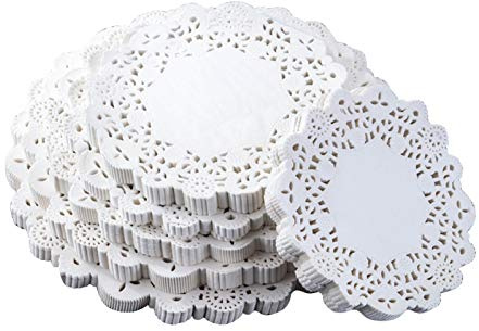 Washranp Papierdeckchen aus Papier, rund, 19 cm, 100 Stück