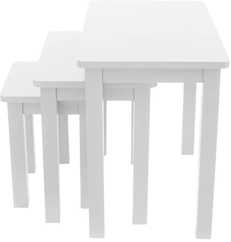 Aurotrice Nest of Table set of 3 Tables Side End Coffee Table for Home Office Living Room
