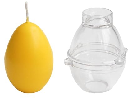 Ei-Kerzenform, Kerzenherstellungsform, 6,9 X 6,3 Cm, Eiergröße, Silikon-Eierform, Wiederverwendbar, Bastelform Für Seife, Wachs, Paraffin, Bienenwachs, Schokolade, Süßigkeiten, Osterdekoration