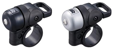 CatEye Oh-1500 Nido Bell Silver Bike Bell Bicycle Bell with Loud Crisp Clear Sound, Road and Mountain Bike Bell Adults Kids