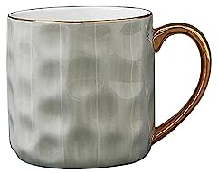 Birra particolari Set di tazze da caffè in ceramica for uomo e donna, con manico for caffè, tè, latte, cacao, cereali come stile for qualsiasi cucina Bicchieri da birra ( Color : Green , Size : B )