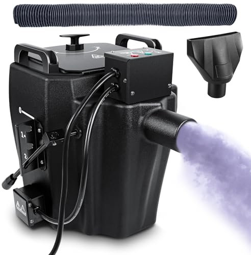 XHSMYXGS Machine à Brouillard de Glace sèche, Machine à fumée à Effet de scène Basse, Machine à Brouillard Professionnelle à Glace sèche pour scène intérieure et extérieure, fête de Mariage