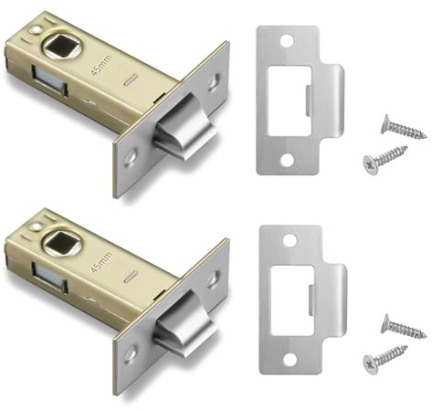 45mm Tubular Latch,Door Latches for Internal Door,Door Locks Internal,2 Set | Door Catch,Internal Door Latch,Internal Door Lock,Suitable for Internal Doors Compatible with Various Door Lock Handles
