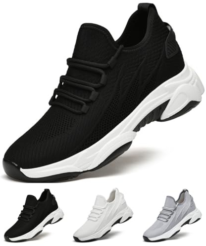 Elevate skor, herr, ventilerande ortopediska skor, hiss, löparskor, golfskor, större, löpning, promenader, sneakers, träningsskor, Elevateshoes med upphöjning 10/8/6 cm