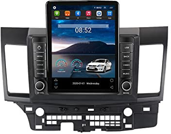 HYSHAOLE Android 11 Doble DIN Pantalla Táctil Receptor Estéreo para Auto GPS Navegación por Satélite para Mitsubishi Lancer 2007-2012 9.7'' Reproductor Multimedia WIFI Bluetooth Mirror Link TPMS CarP