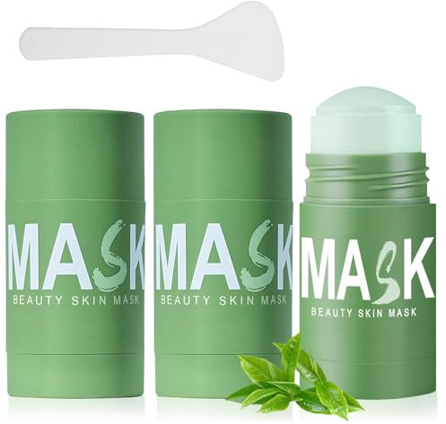 COWANIEE 2 Pcs Green Tea Deep Cleanse Mask,Green Mask Stick
