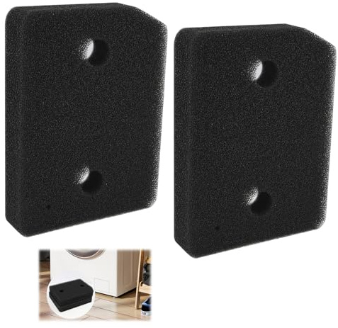 2 filtros de secadora para Miele T1 Serie – Filtro de base original (número de pieza 9164761), 207 x 157 x 30 mm, filtro de esponja con doble capa fina/gruesa, apto para secadores de bomba de calor y