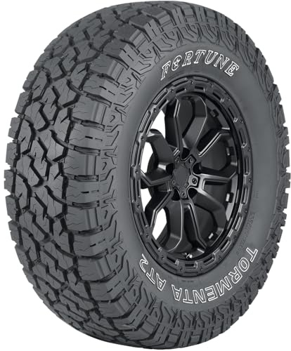 Fortune Tormenta A/T2 A/T All-Terrain Off-Road Light Truck Radial Tire-LT265/70R17 265/70/17 265/70-17 123/120S Load Range E LRE 10-Ply OWL Outlined White Letters