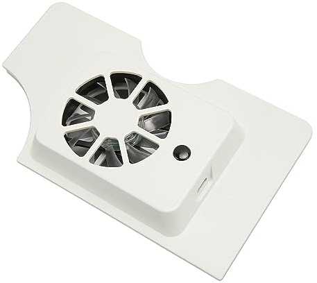 SUPYINI Reemplazo de base de ventilador, disipación de calor eficiente para, OLED, luz LED azul, material blanco, compatible con USB para gamer
