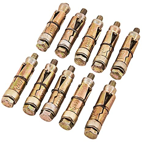 Amtech S5910 10 Piece M6 x 50mm expansion bolts