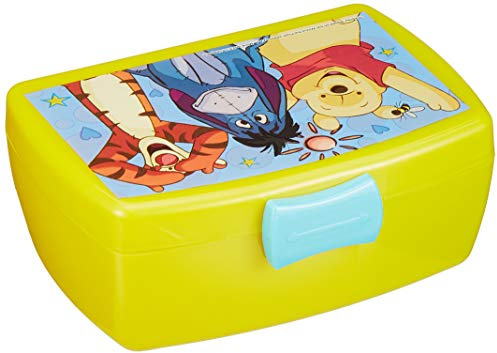 p:os 68931, Caja de Pan Disney Winnie the Pooh, Amarillo, 16 x 12 x 6.5 cm