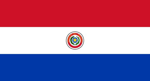 magFlags Bandera Large Paraguay 1990-2013 | Former version of the flag of Paraguay | bandera horizontal | 1.35m² | 85x160cm