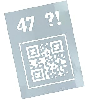 Schablone - WANDSCHABLONE L QR-Code - Strukturschablone - Airbrushschablone - von zAcheR-fineT