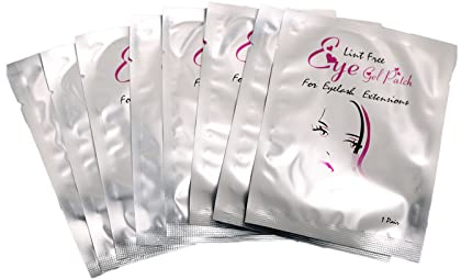 COOSKIN 100 Pairs Eye Gel Patches, Lint Free Eye Gel pads for Eyelash Extension,Eye Mask Beauty Tool (Girl)
