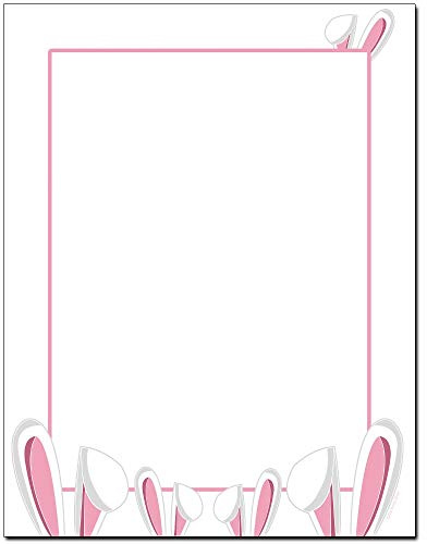 Bunny Ears Easter Letterhead Laser & Inkjet Printer Paper (25 Sheets)