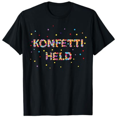 Konfetti Superhelden Fasching Karneval Konfetti Kostüm T-Shirt