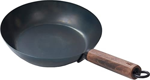 Fujita Metal Lightweight Iron Frying Pan, Easy to Handle, 10.2 inches (26 cm), Plate Thickness: 0.06 inches (1.6 mm), For those Who Are Not Energetic Days, Induction Compatible, Walnut