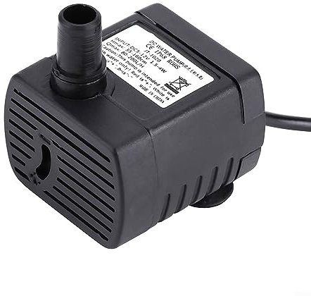Fountain Pump, 1 Pc Power Amphibious Small Submersible Water Pump for Aquarium Fountain Pond 200L/H