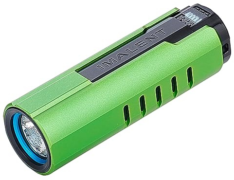 IMALENT LD70 Mini Rechargeable EDC Torch, 4,000 Lumens, 203m Beam, OLED Display, Six Brightness Levels, IPX-8 Waterproof (Grass Green)