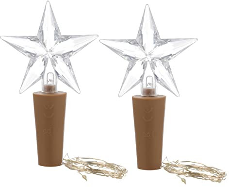Warmhm 2stücke Flaschenkorkenlichter Led-lichter Für Weinflaschen Sternenlichterketten Lichterketten Für Transparente Flaschen Mit Korken Für Partydekoration