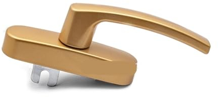 Aluminiumlegierung, innen, flach, offen, innen, offen, Vorhangfassade, Türen/Fenster, Hardware-Zubehör, Schaltgabel, Bogengriff, Fenstergriff Fenstergriffe Abschliessbar(Gold)