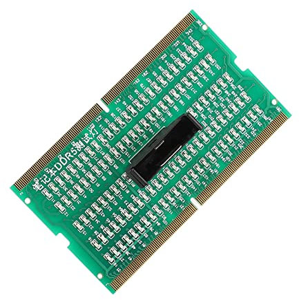 Risegun Scheda di memoria RAM Slot Tester Scheda RAM Slot di Memoria Scheda Tester per Interfaccia DDR5 Scheda Madre con Indicatore LED, Notebook Diagnostico Laptop Scheda di Test