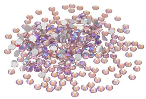 PATIKIL Ss30/288pz Strass Cristallo, Strass Vetro con Diamanti Strass Hotfix Retro Piatto Pietre, Adesivi Strass per Scarpe Decorazioni per Nail Art, Artigianato, Vestiti, Ab Viola Chiaro