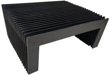 MSEURO U-förmige Faltenbalg-Schutzabdeckung for CNC-Maschinen for Werkzeugmaschinen, innen: 190 mm x 60 mm, Lmax: 900 mm Lucky