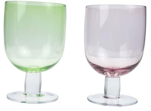MAGICLULU 2pezzi Calici Da Vino Rosso Infrangibili Calici Da Vino in Cristallo Semplici Per Casa e Feste