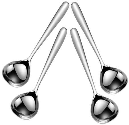 MAGICLULU 4piezas Cucharas Largas Para Cuchara Sopera Acero Inoxidable Versátil Para Cocina