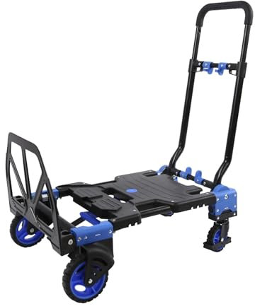 GSJNHY Klappbare Sackkarre Klappbarer Handwagen, umwandelbarer Plattformwagen, klappbarer Plattformwagen, Handwagen
