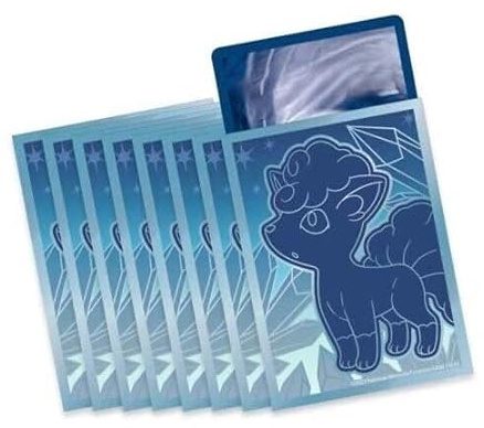 Elite Top Trainer Box Sleeves Hüllen Matt für Karten, Kartenhüllen Packung mit 65 Stück, für Sammelkarten Spiele mit BB-Toy-Trades Versandschutz (Alola-Vulpix)