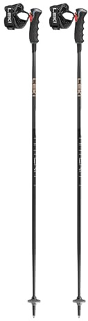 LEKI Women’s Artena Airfoil 3D Lightweight Aluminum Ski Poles for Downhill Skiing - Anthracite-Rose - 110 cm